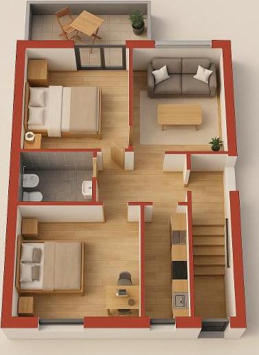 2-bedroom Apartment in Trier - Ansicht 6