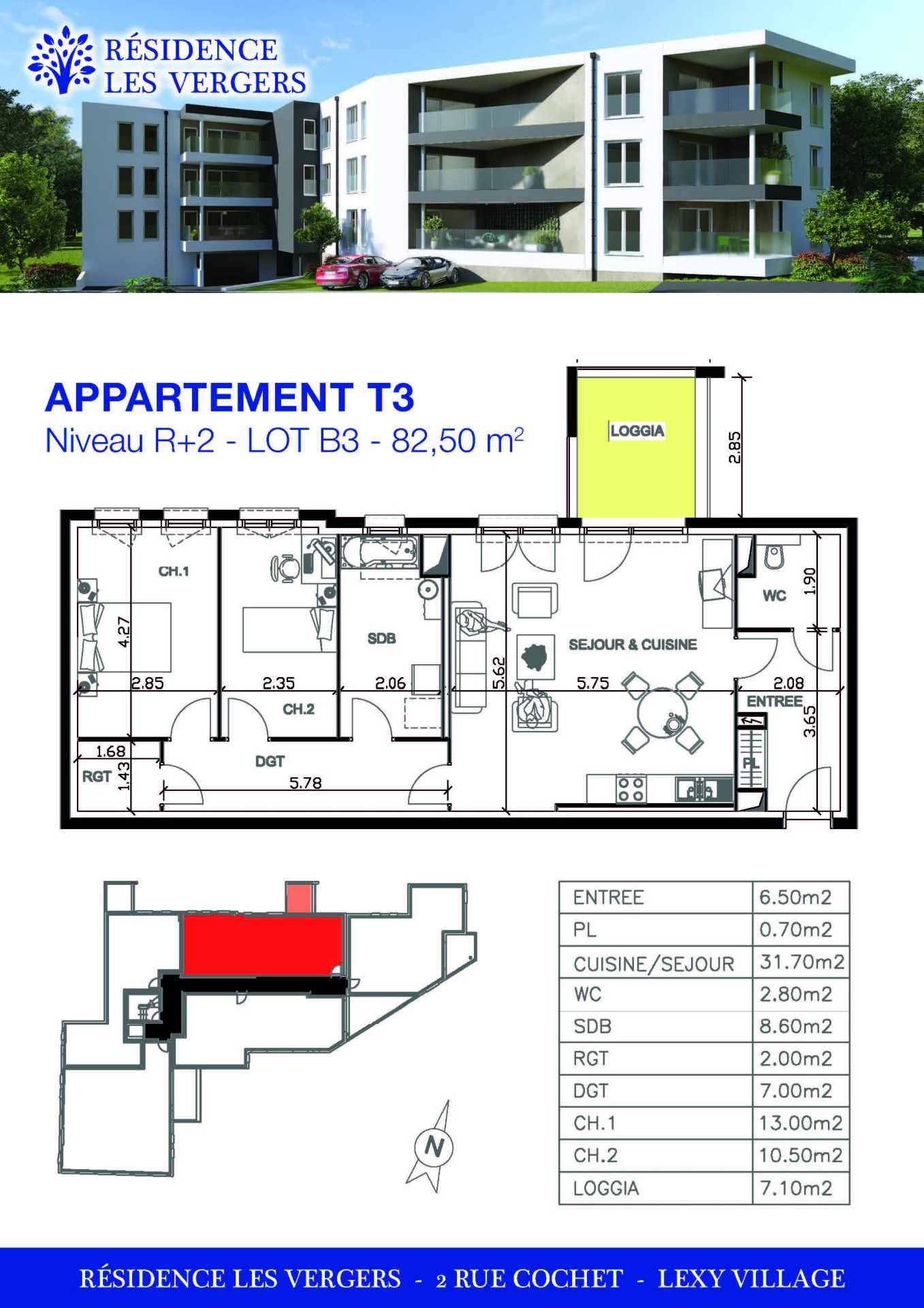 Appartement à Lexy 2