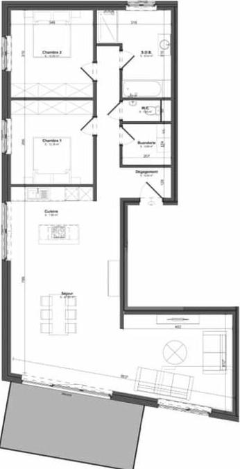 2-bedroom Apartment in Andenne - Aanzicht 3