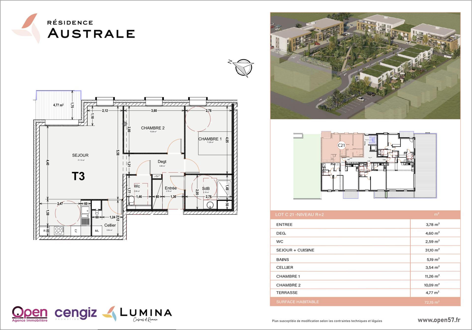 Appartement – Cosnes-et-Romain, Romain