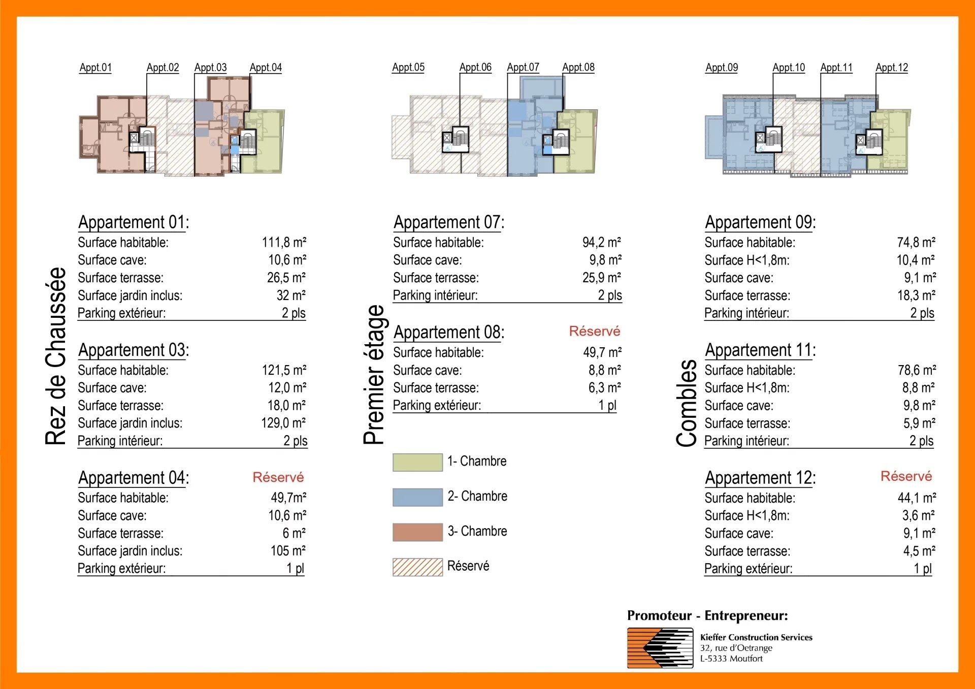 2-bedroom Apartment in Lorentzweiler - Flere