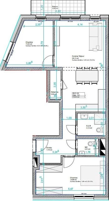 Appartement à Bascharage — 2